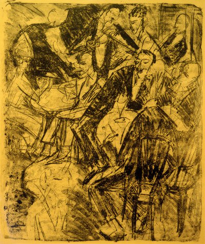 Music Restaurant by Ernst Ludwig Kirchner