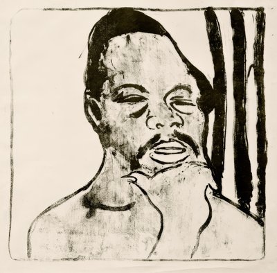 Negro Head by Ernst Ludwig Kirchner