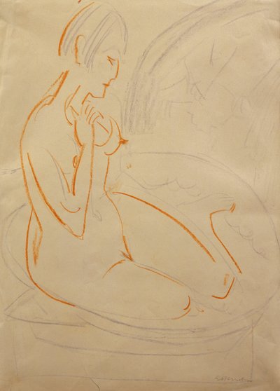 Nude by Ernst Ludwig Kirchner