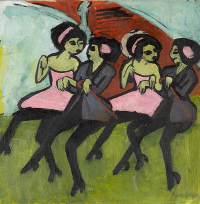 Panama Dancers, 1910-1911 by Ernst Ludwig Kirchner