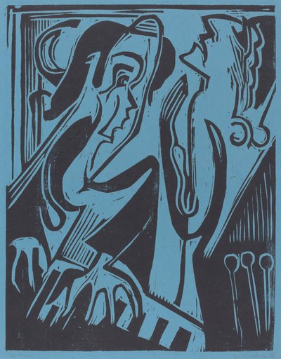 Pianist and Singer by Ernst Ludwig Kirchner