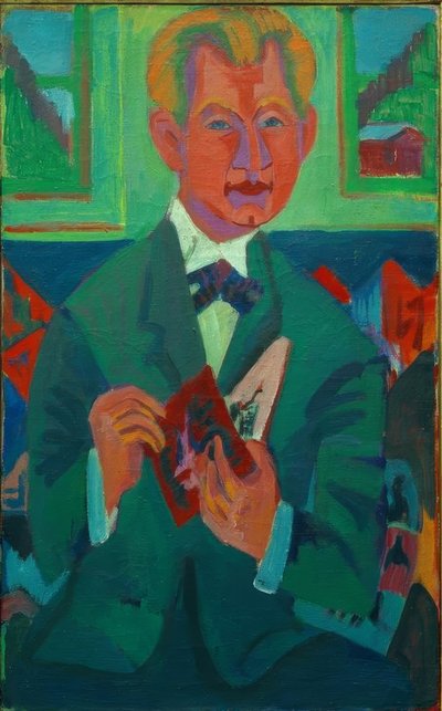 Portrait of Edwin Redslob by Ernst Ludwig Kirchner