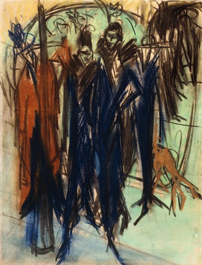 Prostitute, Friedrichstrasse, Berlin by Ernst Ludwig Kirchner
