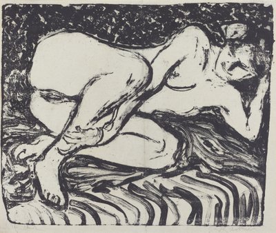 Reclining Nude by Ernst Ludwig Kirchner