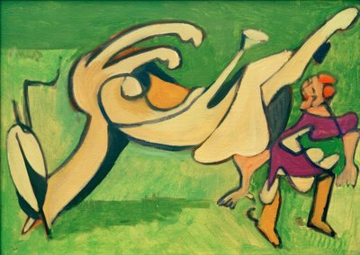 Rider with Fallen Horse by Ernst Ludwig Kirchner