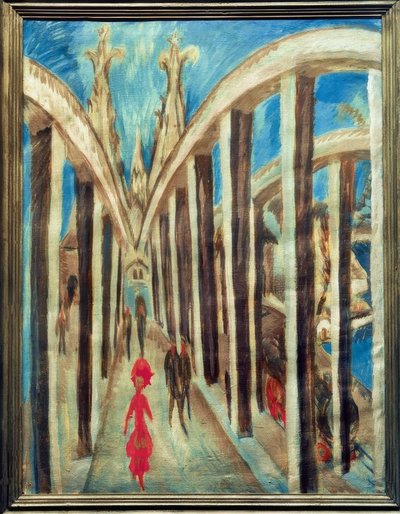 Rhine Bridge at Cologne by Ernst Ludwig Kirchner