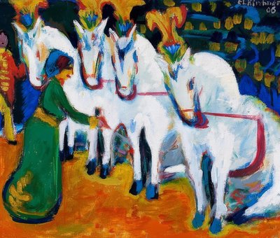 Horse Training Act. 1908-09 by Ernst Ludwig Kirchner