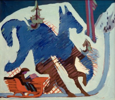 Sleigh Ride by Ernst Ludwig Kirchner