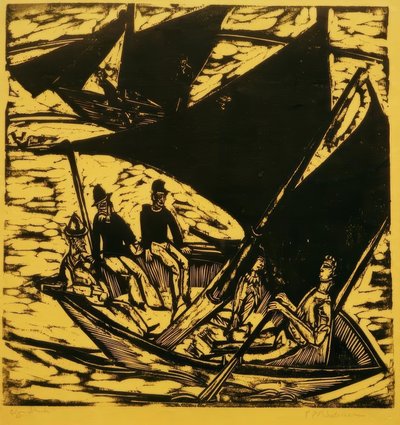 Sailboats near Fehmarn by Ernst Ludwig Kirchner