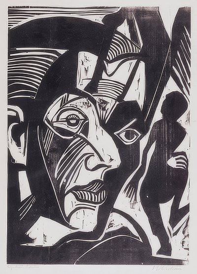 Self-Portrait (Melancholy of the Mountains). 1929 by Ernst Ludwig Kirchner