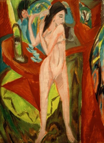 Combing Nude by Ernst Ludwig Kirchner