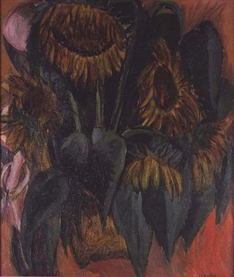 Sunflowers by Ernst Ludwig Kirchner