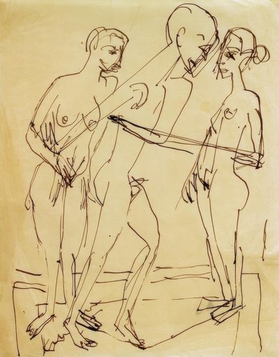 Dance Among the Women by Ernst Ludwig Kirchner