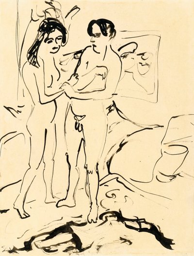 The Pair by Ernst Ludwig Kirchner