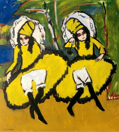 Two Dancers by Ernst Ludwig Kirchner