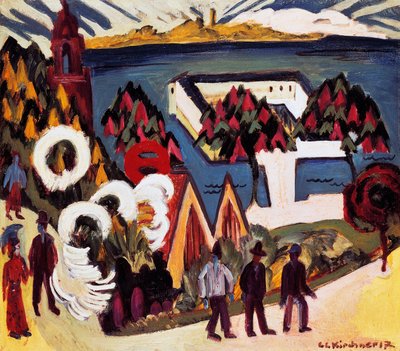 View of Lake Constance at Kreuzlingen by Ernst Ludwig Kirchner