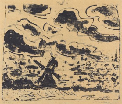 Windmill near Burg on Fehmarn by Ernst Ludwig Kirchner