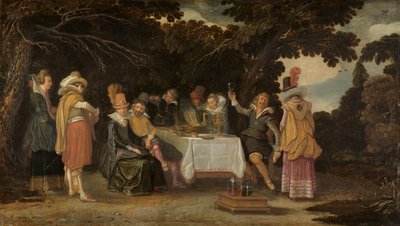 An Open-Air Party by Esaias I van de Velde