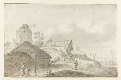 Coastal Village by Esaias van de Velde
