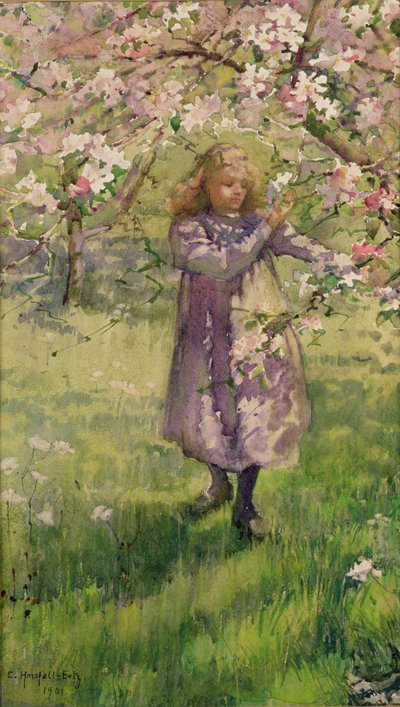 Picking Apple Blossom, 1901 by Ethel Horsfall Ertz