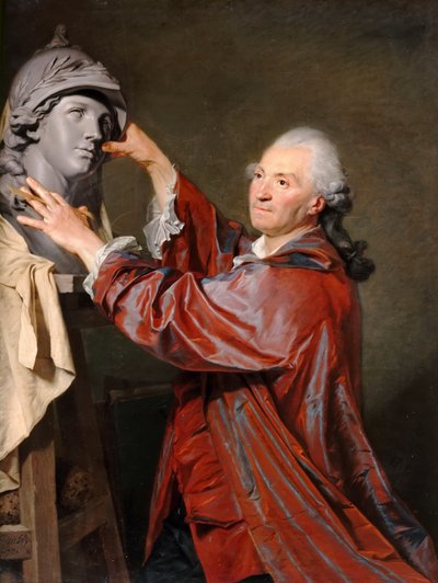 Portrait of Louis-Claude Vassé by Etienne Aubry