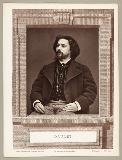 Alphonse Daudet (French Novelist, 1849-1897) by Etienne Carjat