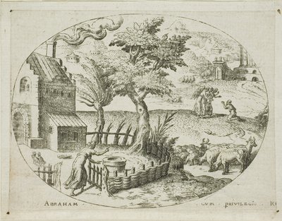 Abraham Receiving the Three Angels by Etienne Delaune