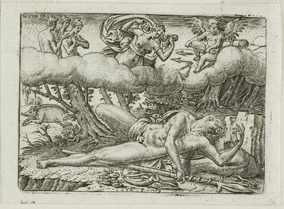 The Death of Adonis by Etienne Delaune