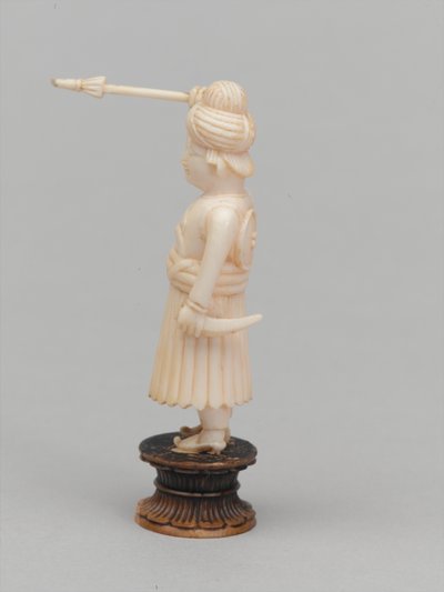Black Pawn, Chess Piece, India, Circa 1820 by Etienne Lenoir