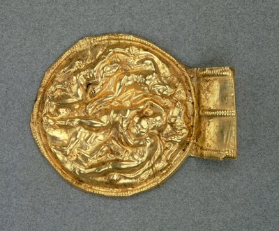 Embossed bulla pendant, Etruscan civilization, 4th Century BC by Etruscan