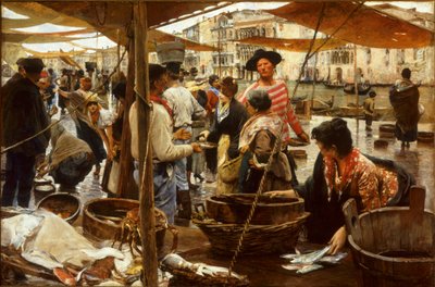 Old Fishmarket by Ettore Tito