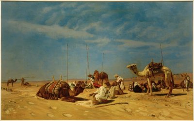 Rest in Araba (Petraic Arabia) by Eugen Felix Prosper Bracht