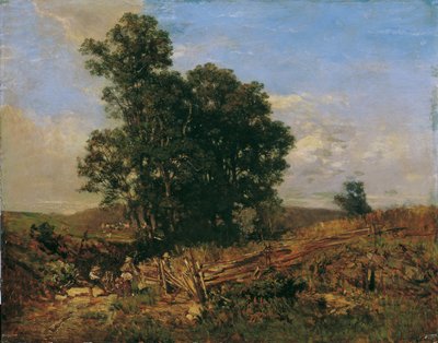 Group of Trees by the Field Path by Eugen Jettel