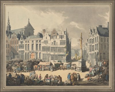 Place de Meir at Antwerp by Eugen Poppel