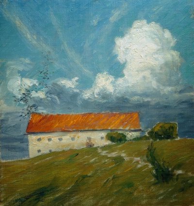 The Old Castle, Sketch by Eugen Prinz von Schweden