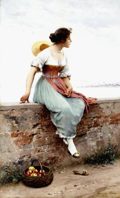 A Pensive Moment, 1896 by Eugen von Blaas