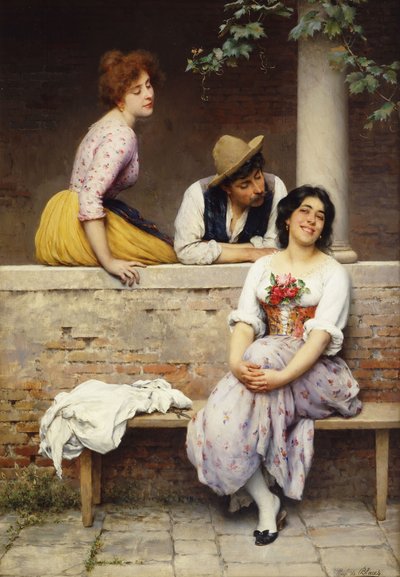 Small Talk by Eugen von Blaas