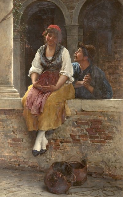 The Offer by Eugen von Blaas