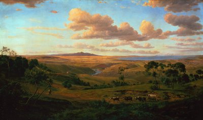 A View of Geelong by Eugen von Guerard