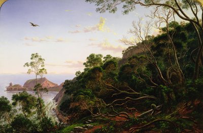 Pulpit Rock near Melbourne, Victoria by Eugen von Guerard