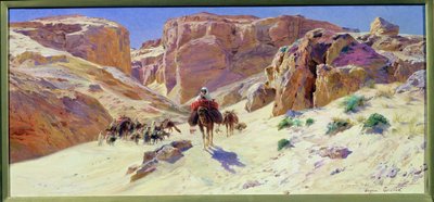Caravan in the Desert by Eugene Alexis Girardet