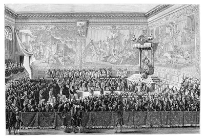 Parliament Meeting, Versailles 1776 by Eugene Alexis Girardet
