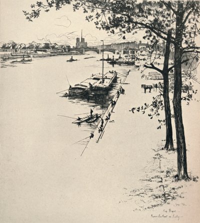 The Pont de Sully, 1915 by Eugene Bejot