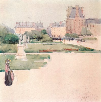 The Tuileries Gardens by Eugene Bejot