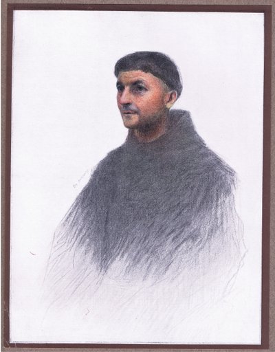 A friar by Eugene Burnand