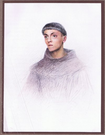 A young friar by Eugene Burnand