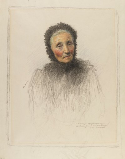 Old Woman by Eugene Burnand