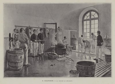 The Shower at the Regiment by Eugene Chaperon