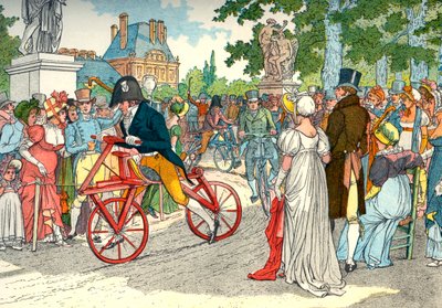 Two-Wheeled Célérifère under the Directory by Eugene Courboin