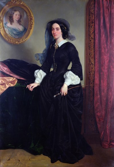 Portrait of Marie Deveria by Eugene Deveria